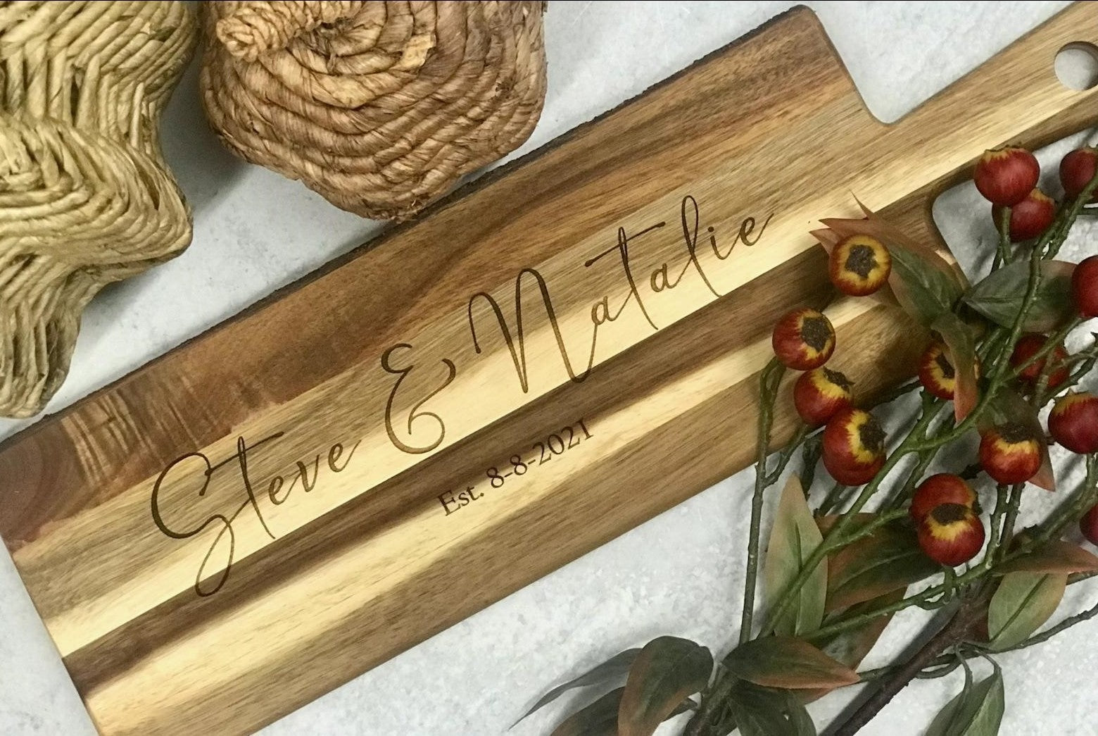 Olive You Loves Olive Me - keepsake cutting board. - Chapel Hill Farms